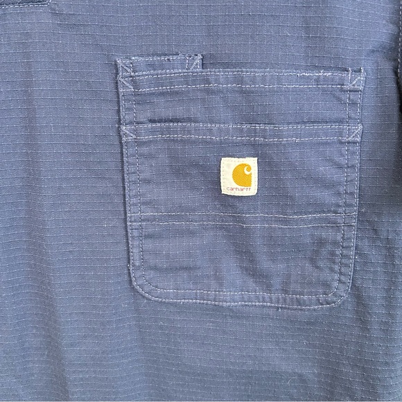 Carhartt‎ Blue Rip Stop Utility Scrub Top Women’s Size Medium - Picture 10 of 10